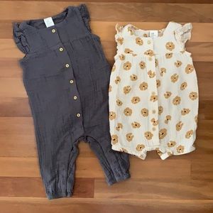 Baby girl H&M romper bundle